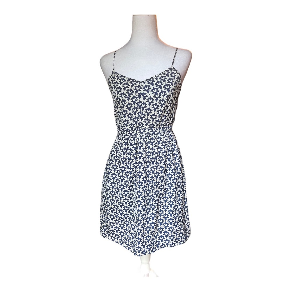 J. Crew Geometric Print Spaghettis Strap Dress Size 2